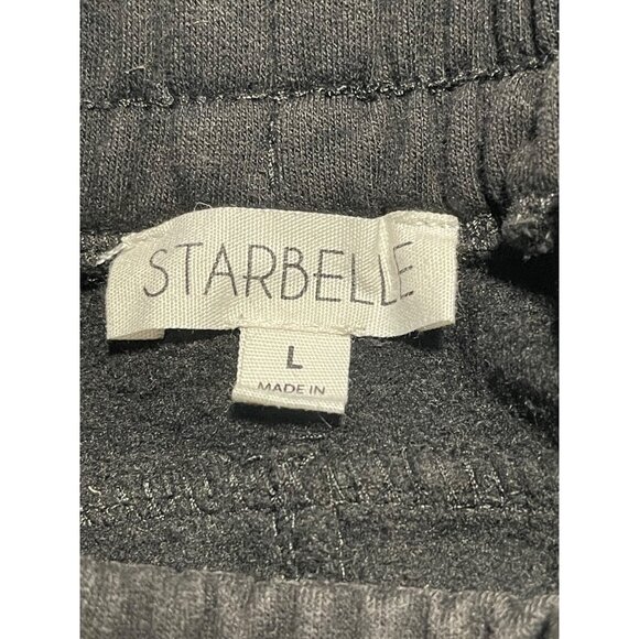 Starbelle Womens Black Jogger Pants Elastic Waist Size L Soft Fabric - Picture 6 of 8